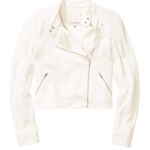 ✨Sunday Best White Kerouac Moto Jacket Size 4
